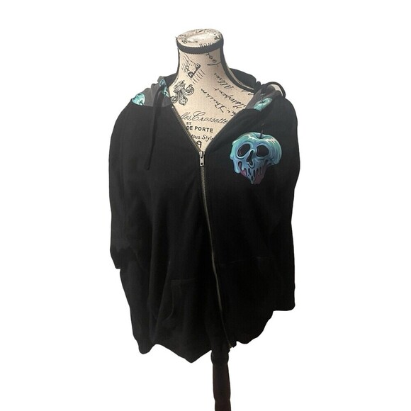 Torrid Disney Villains Poison Apple Super Soft Fleece Zip Hoodie Jacket Sz 3XL - Picture 14 of 16